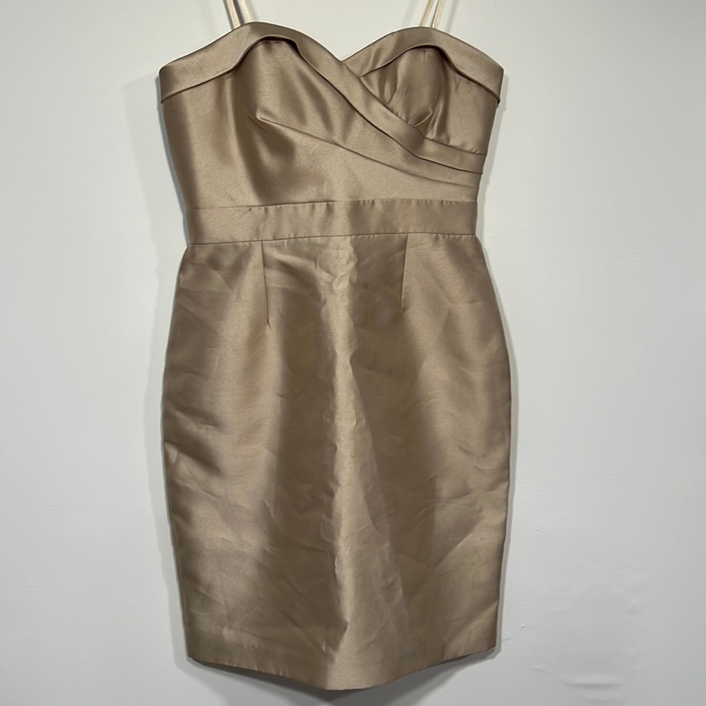 Adrianna Papell gold dress sz 4